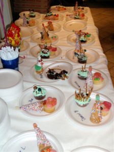 cupcake party layout