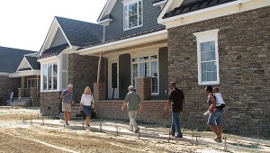 People entering Homearama home