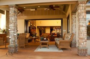 Covered porch living space