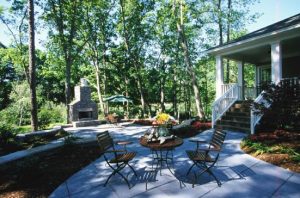 backyard living space