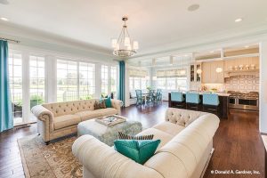 Spacious interior, open floor plan