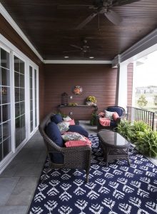 Covered back porch